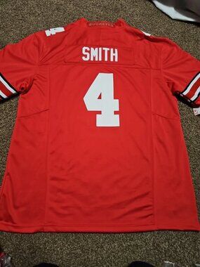 Jeremiah Smith Red Stitched Jersey Vapor